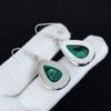 Natural Malachite Gemstone Antique Earrings 925 Sterling Silver Earring, Boho Silver Jewelry Dangle Earrings, Gifts For Party Wear Gifts For Her