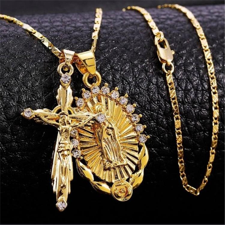 Buy Fashion Virgin Mary Necklace Cross 