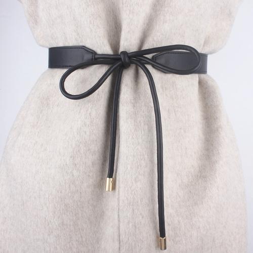 Waist Leather Belt for Women Dress Coat Suit Knot Rope Luxury Designer Ladies Corset Hip High Belt Waistband Appreal Accessories