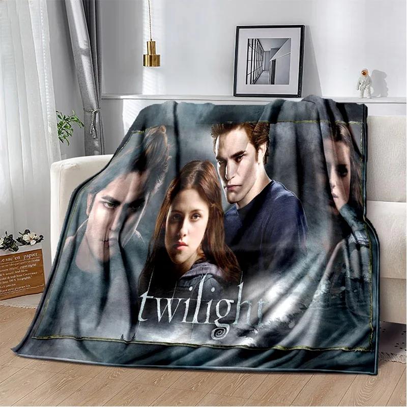 Twilight Estheticism Love Blanket Vampire Throw Blanket Werewolf Soft Cover Lightweight Warm Blankets for Bedroom