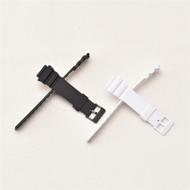 Pryskyřičný řemínek pro Casio MRW-200H 18MM Pánský sportovní vodotěsný černý bílý Náhradní příslušenství k hodinkám