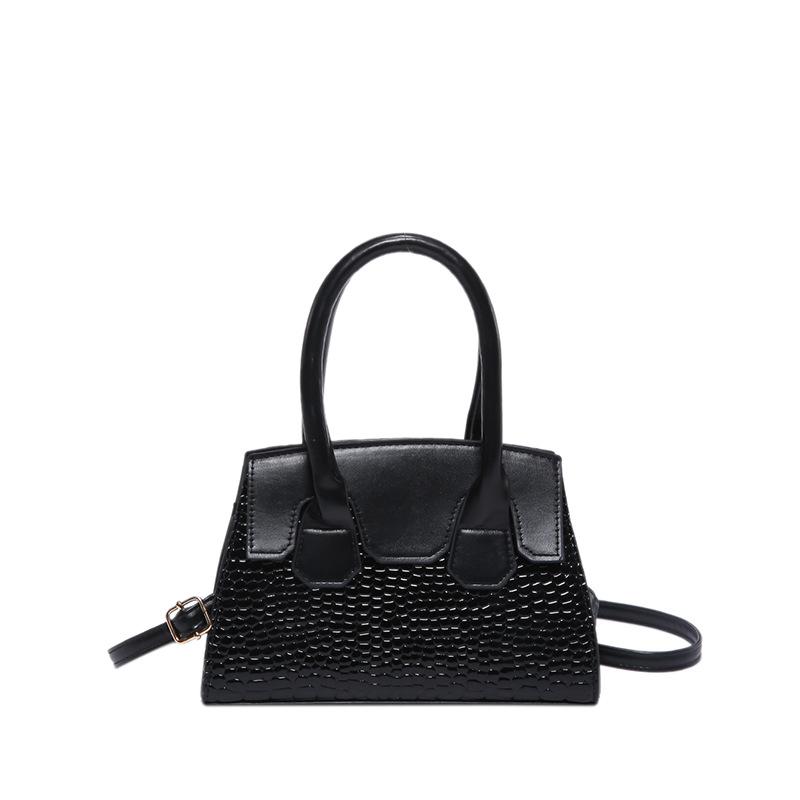 Stone Pattern Women'S Bag Fashionable Small Square Bag Texture Pu Shoulder Bag Niche Versatile Messenger Bag