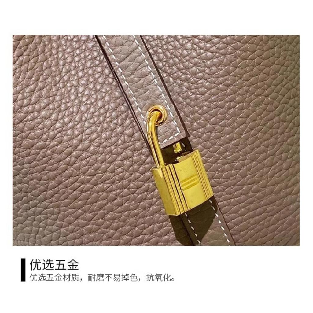 2025 Popular Bag Women's First Layer Cowhide Vegetable Basket Bag Versatile Bucket Bag Genuine Leather Women's Bag High-end Handbag