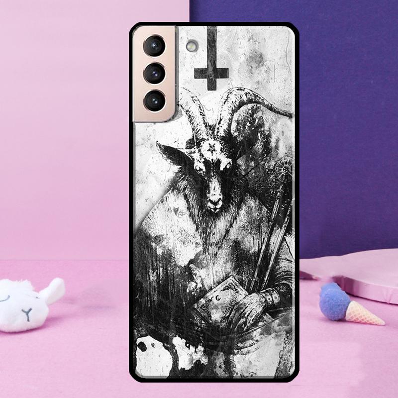 Gothic Witch Satan Case For Samsung Galaxy S23 S22 Ultra S21 S20 FE Note 10 20 Ultra S8 S9 S10 Plus Cover