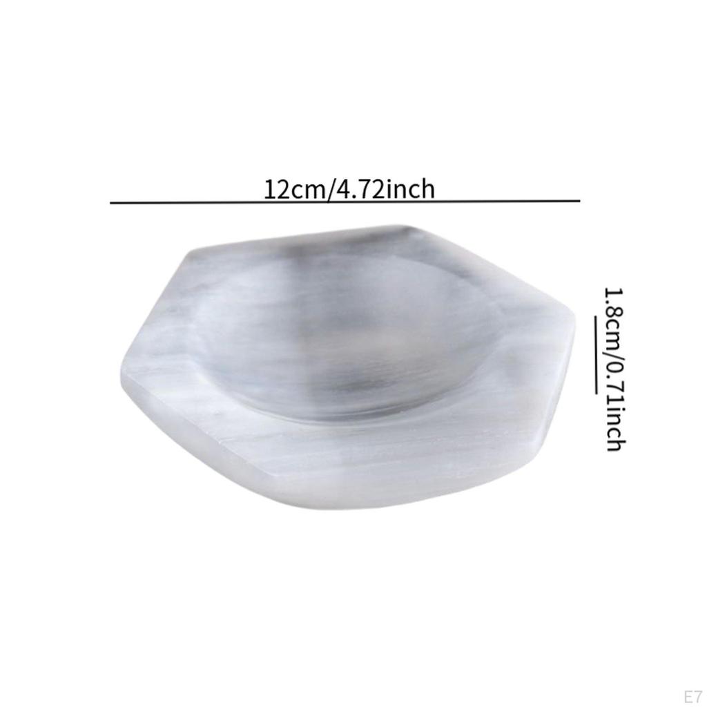 Selenite Charging Bowl Centerpiece Table Decoration Home for Men Women Meditation Storage