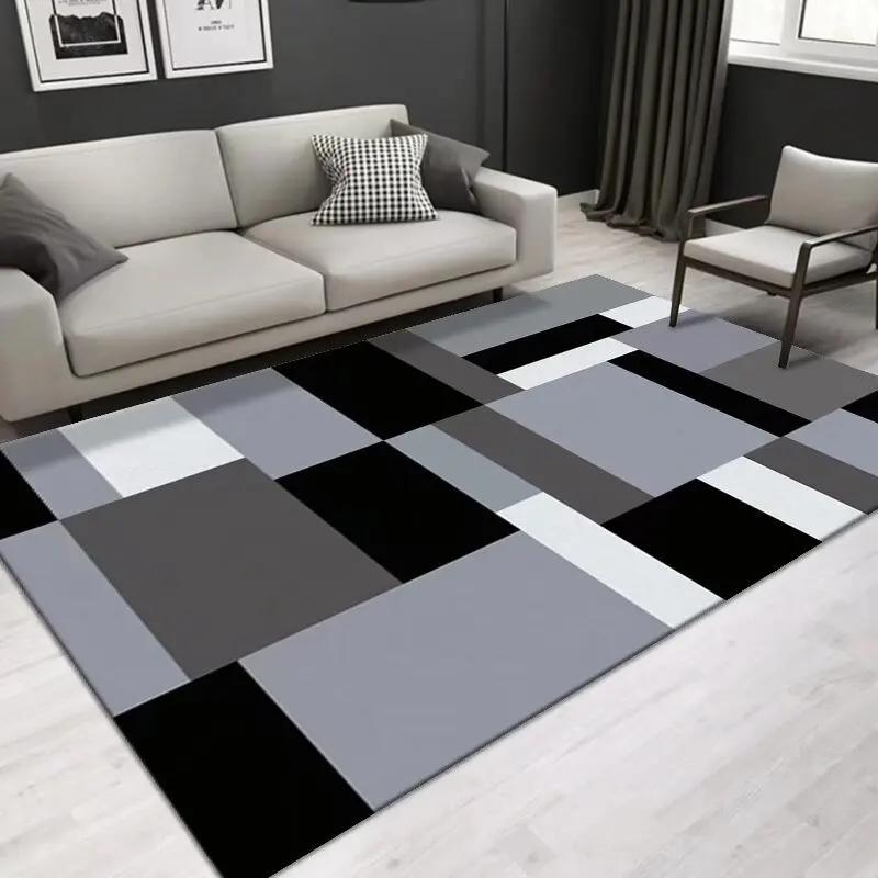 

Nordic Luxury Style Abstract Carpets for Living Room Plush Soft Washable Large Area Rug Antiskid Lounge Room Decoration Home Mat 60*90cm
