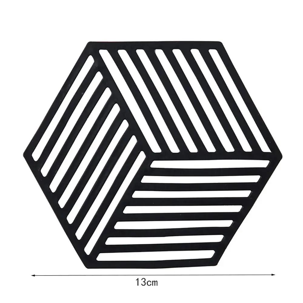 10PCS Heat Resistant Silicone Mat Drink Cup Coasters Non-slip Pot Holder Table Placemat Kitchen Accessories