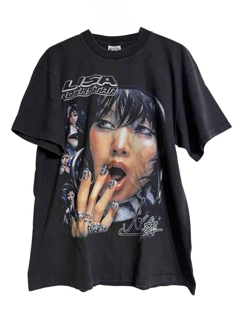 

[USED] BLACK PINK LISA ROCKSTAR T-shirt XL