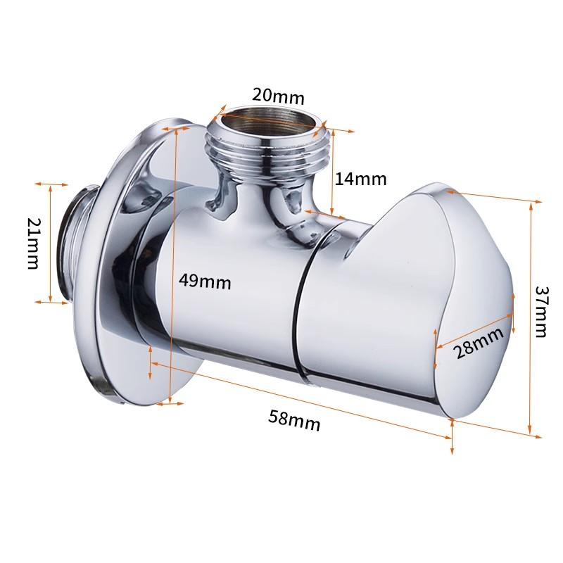 

Brushed Gold Angle Valve Brass Wall Mount Angle Valve for Toilet Universal Stop Water Triangle Valve for Faucet and Toilet