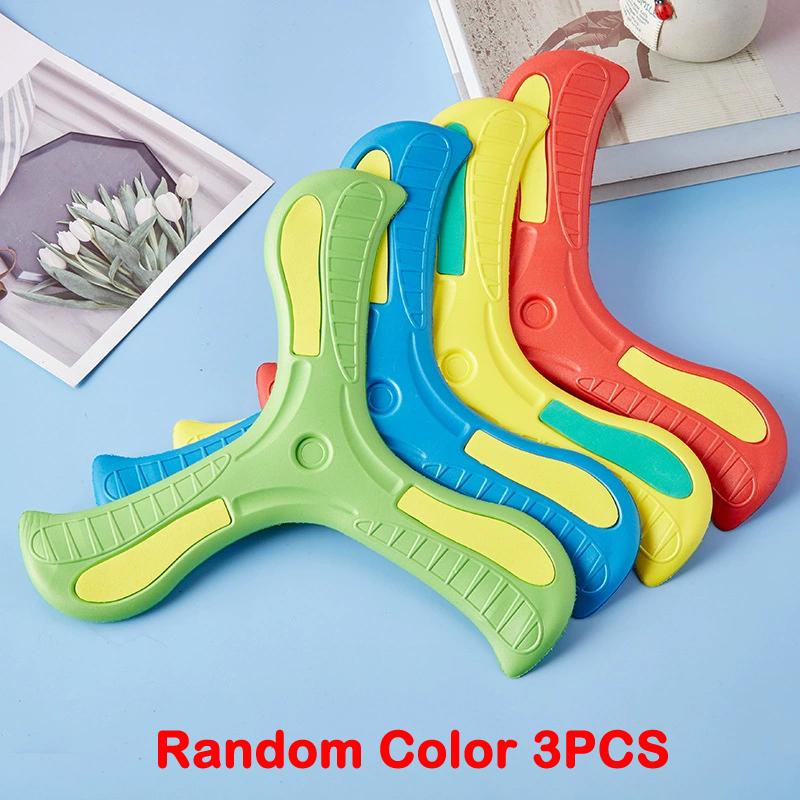 4/3/1pcs Soft Hand Throw Flying Boomerang Toy Funny Flying Discs Outdoor Sports Toys for Children Adults Interactive Puzzle Game