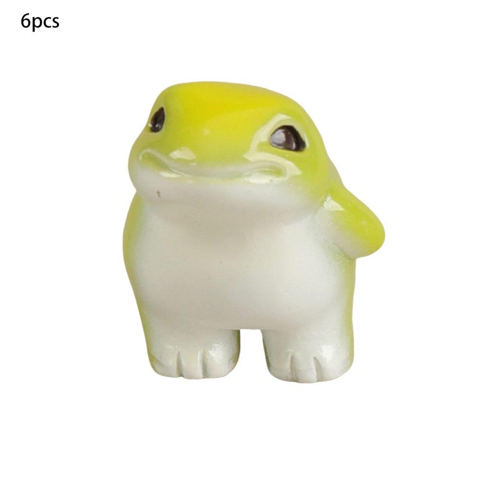 

6pcs Cute Small Charms Resin Charms Handmade DIY Frog Resin Funny Animal Pendant Jewelry Making