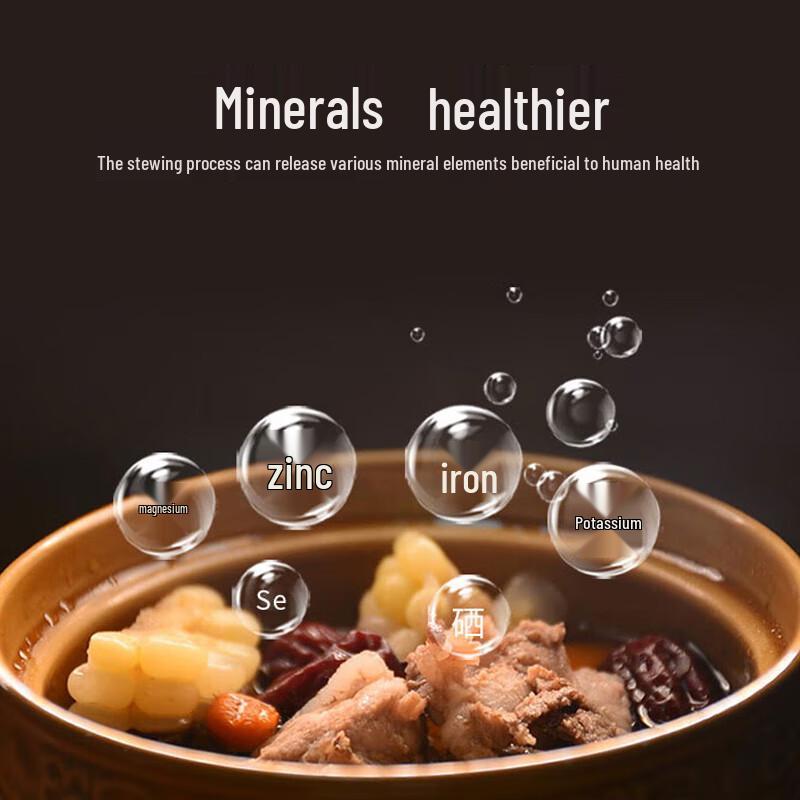 

Tujiaofang Five Blessings Ceramic Double Boiler Set