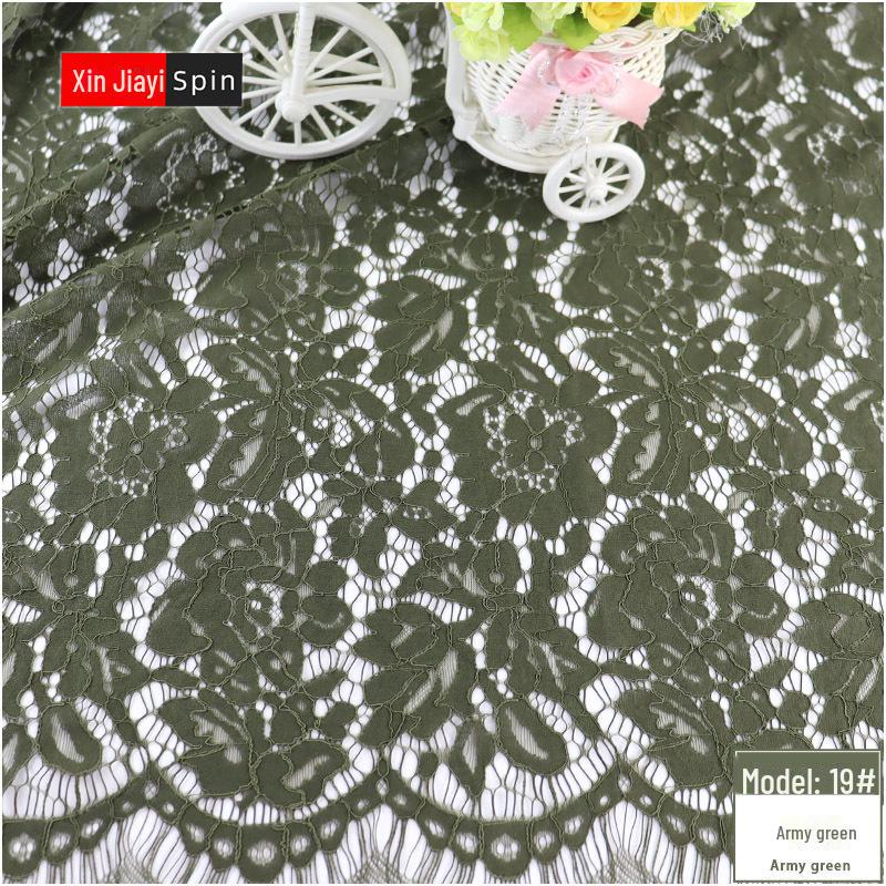 Hollow Tassel Eyelash Lace Fabric for Fashion Dresses
