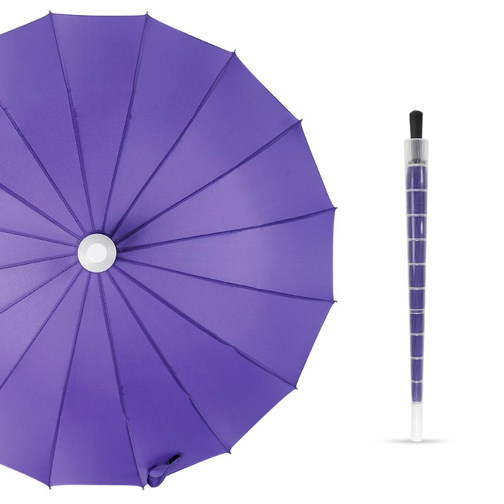 Long Handle Automatic Umbrellas 16 Ribs Rainbow Golf Umbrella Premium Large Sun Protection Outdoor Umbrella For Travel Camping