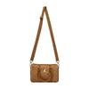 Jordan Monogramm Serie Schachbrett Kunstwildleder Eimer Boston Tasche Unisex Taschen Hellbraun JD2533091AD-001