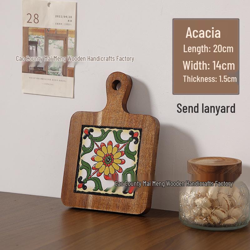 Massivholz Hitzebeständiger Esstischuntersetzer & Untersetzer