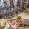 Home Textile Flower Embroidered Chinese Fabric Tulle Sheer 3D Window Curtain