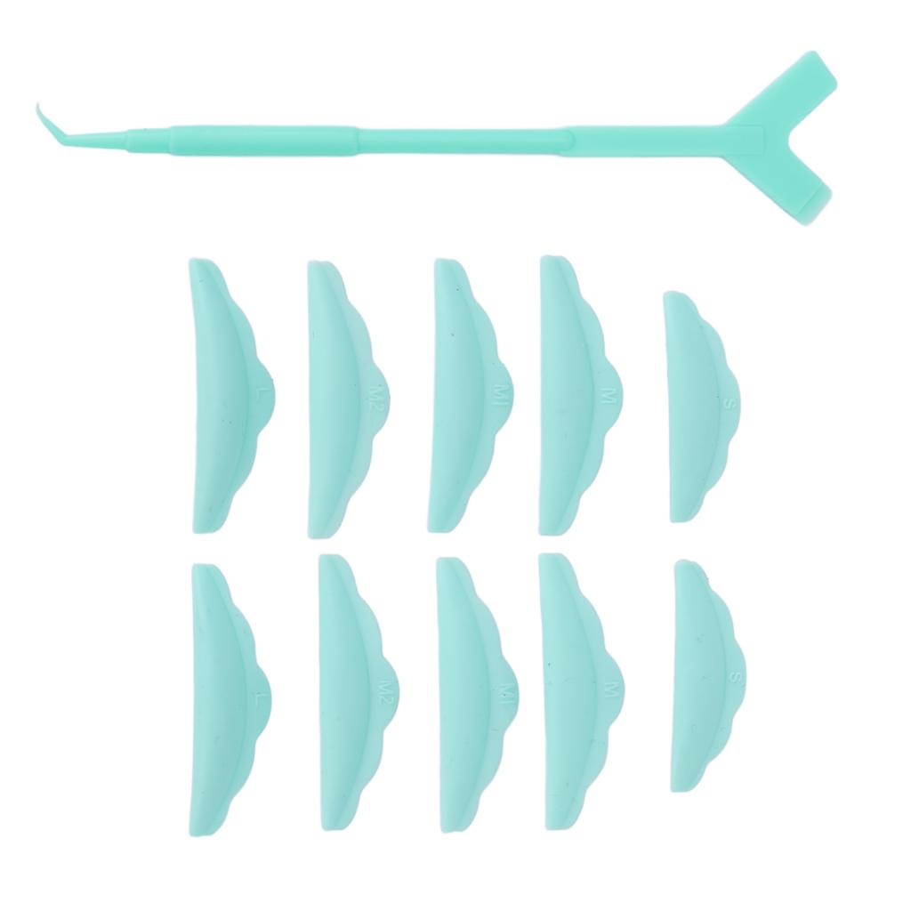 Eyelash Lash Perm Tools 5 Pairs Eyelash Lash Perm Silicone Pads 10 Pieces Y Shape Eyelash Lift