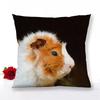 Guinea Pig Zipper Pillowcase Home Decor Satin Square  Bedroom