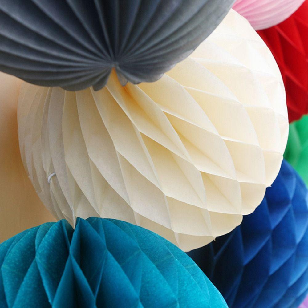 DIY Baby Shower Birthday Wedding Decor Chinese Paper Lantern Honeycomb Balls Paper Pom Poms
