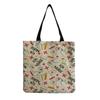 Damen Vintage Leinen-Tragetasche - Große Kapazität Krankenschwester-Print Schulter-Handtasche für Freizeit & Lebensmitteleinkauf KTB
