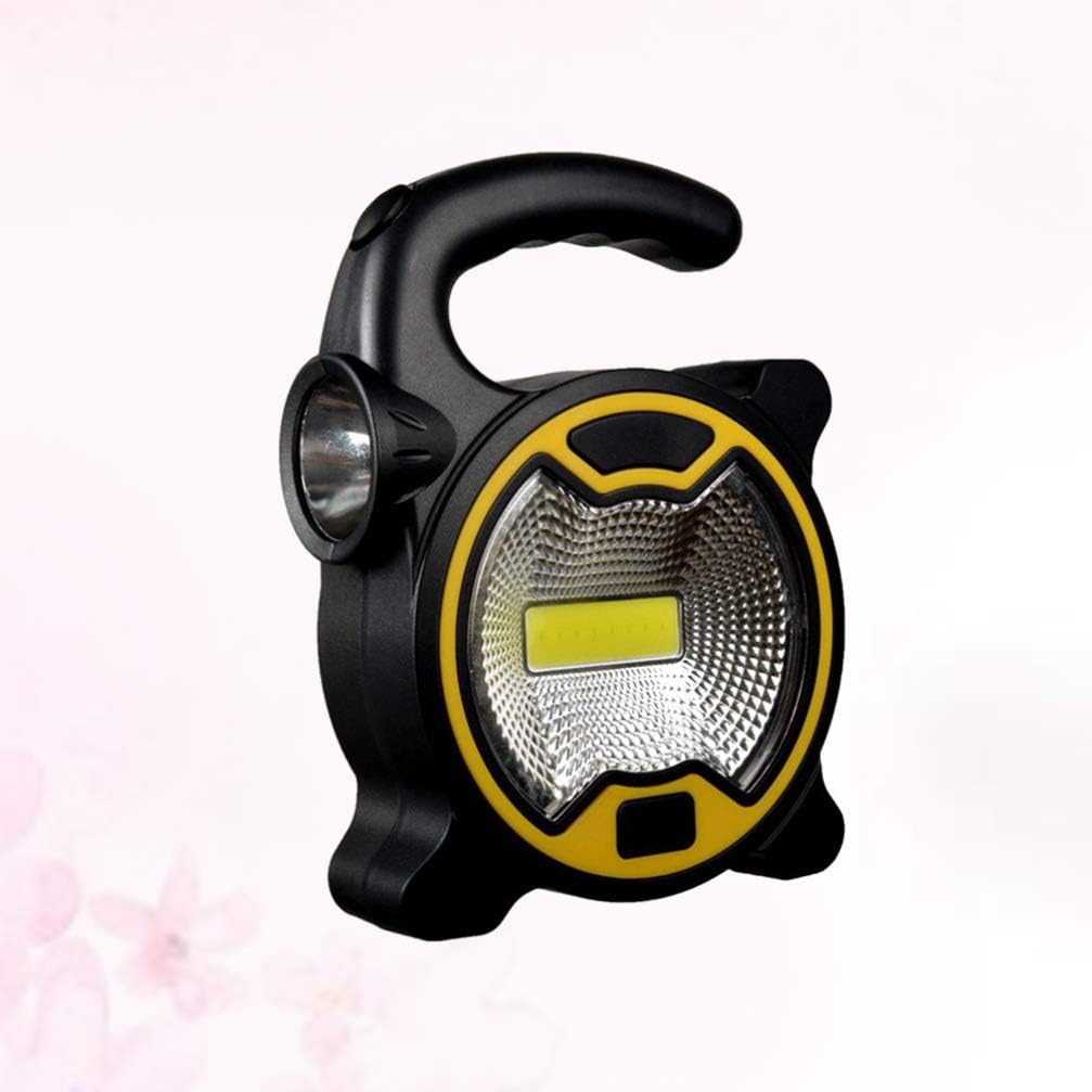 BESPORTBLE 2pcs COB LED Portable Spotlight Searchlight Outdoor Camping Light Mini Lantern Handheld Work Light Flashlight for Camping Lawn Without
