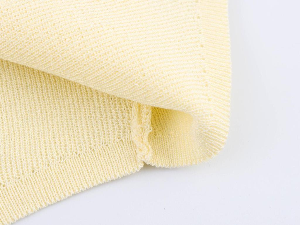 Spring 2025 Women's European & American Fashion Pleated Knit Top