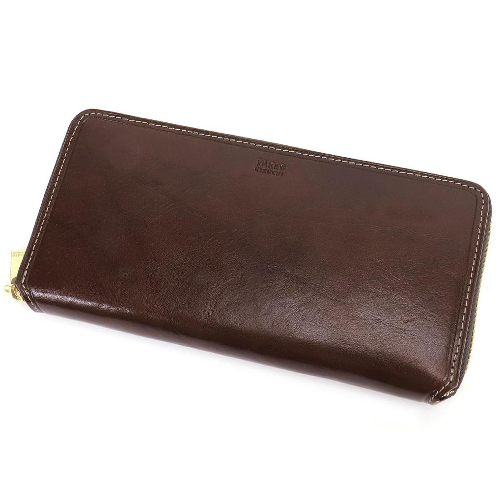 Takeo Kikuchi Idea Round Zipper Long Wallet 756607 Brown