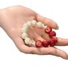 2026 New Red  White Apple Beaded Bracelet For Women Light Luxury Pearl Apple Elegant Delicate Bracelet