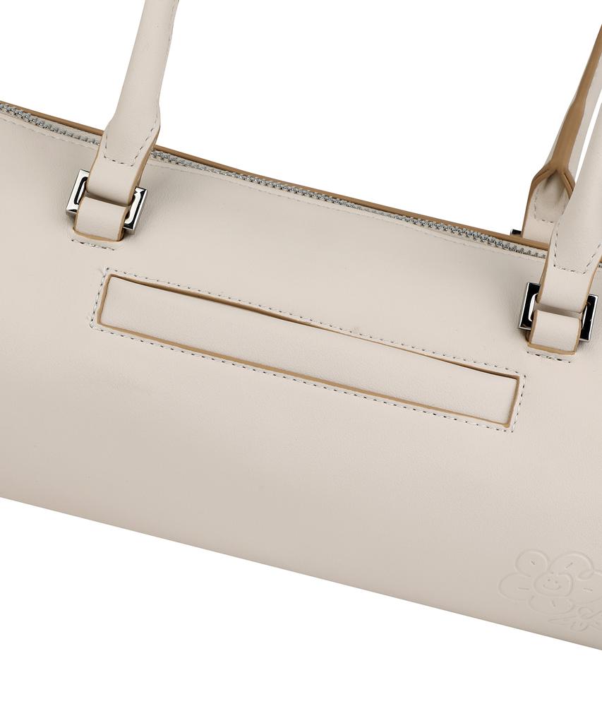 Wacky Willy Lily Volume Handle Cylindrical Bag Ivory