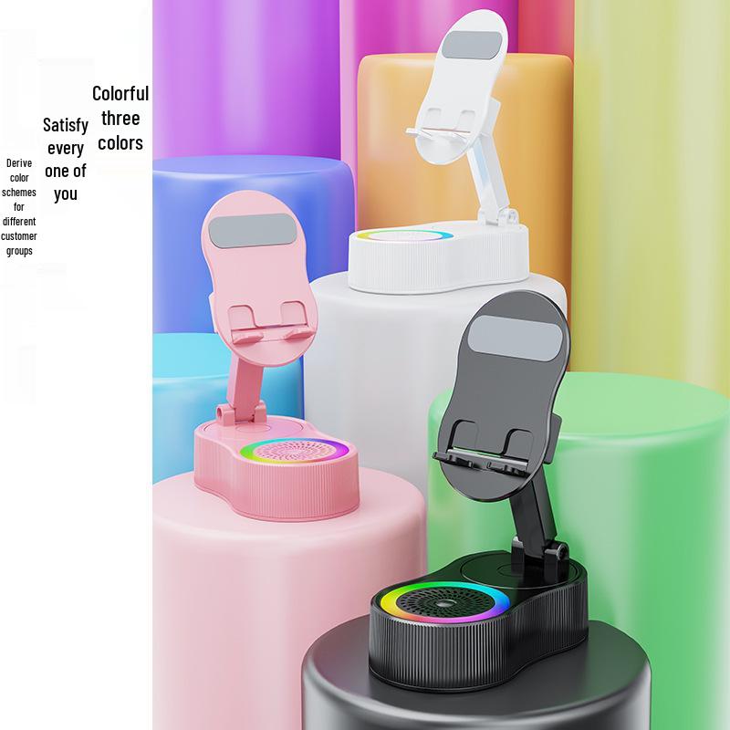 2025 Induction Phone Holder & Power Bank with Bluetooth Speaker & Desktop Sound System