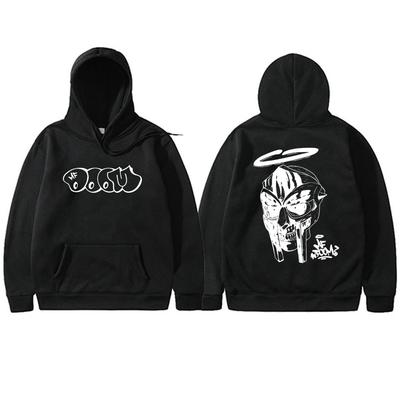 Rapper Mf Doom Double Sided Printed Hoodie Men Women Fashion Oversized Sweatshirt Male Vintage Fleece Cotton Pullover Hoodies