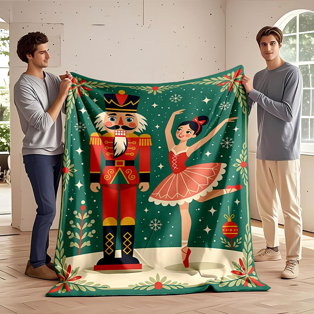 Nutcracker Ballet Scene Blanket for all seasons blanket lunch break throw gift