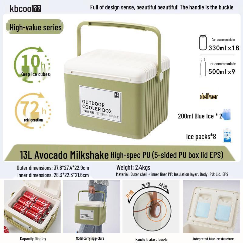 Kebao KBCool Insulated Ice Box Cooler for Camping, Ice Cream, Breast Milk & Fishing