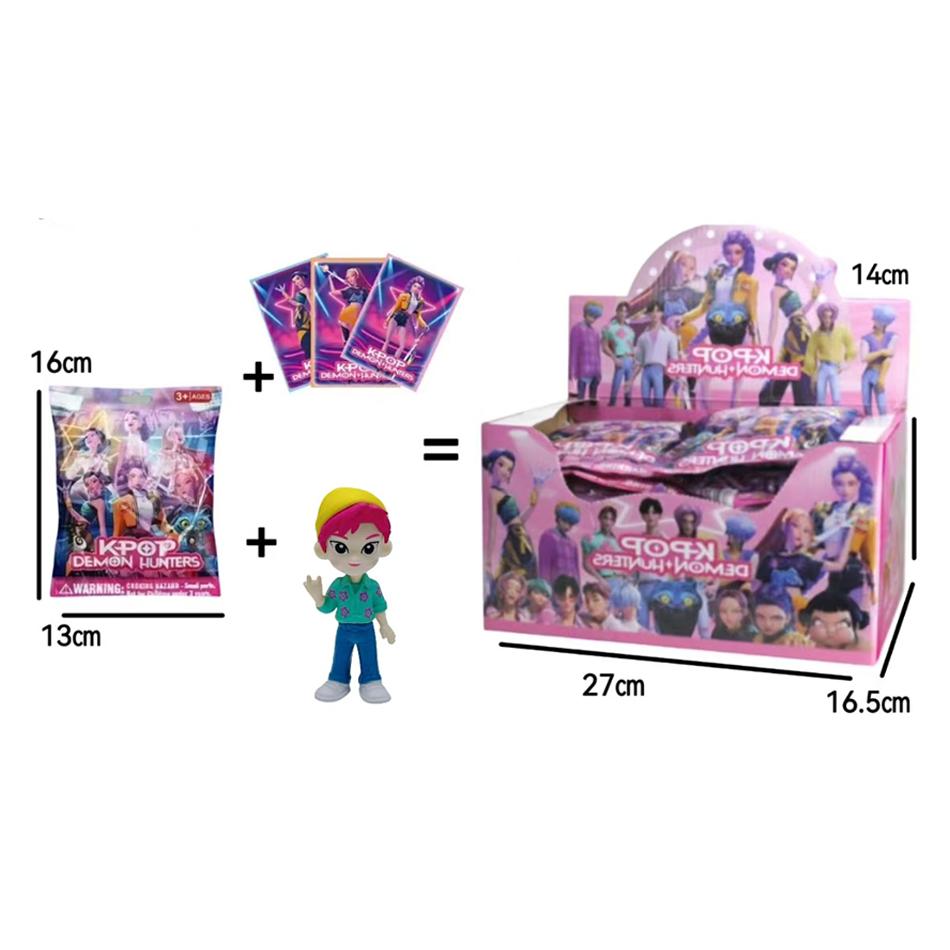 Anime Kpop Devil Hunter Blind Box Disassembly Fun Blind Bag Small statue Peripheral model Desktop Blind box decoration gifts