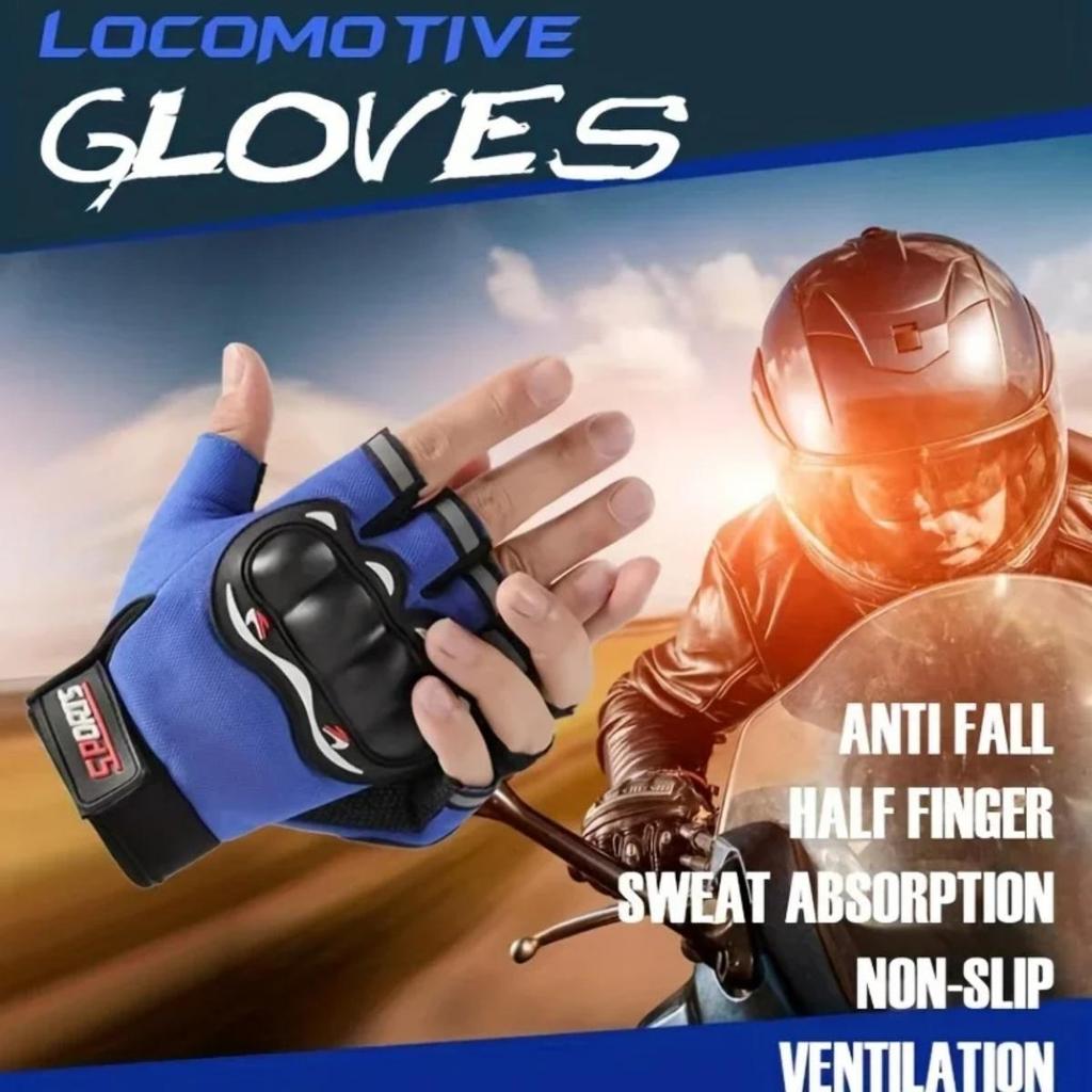 Motorcycle Gloves half  Finger Tactical Knuckles Protective Motocross Gloves Durable Riding Working cycling Gloves