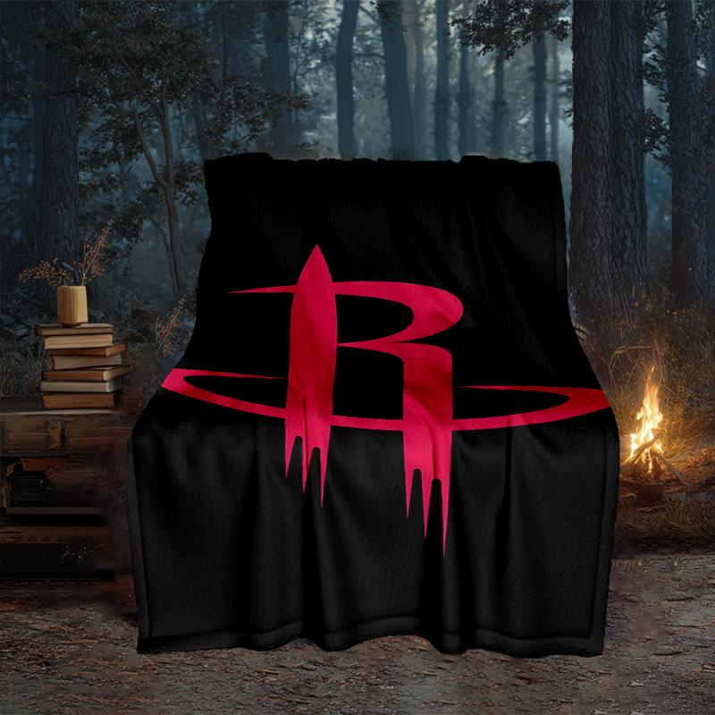 Rockets Team Art Blanket Flannel Throw for Sofa, Travel, Camping, Livingroom, Office, Chair and Bed Soft and Warm Holiday gifts