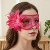 Multicolor Feather Mask Flower Masquerade Ball Mask  Holiday Costume Accessories