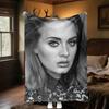 ADELE Plush Blanket Soft Comfortable All Seasons blanket Sofa Office Naps blanket Outdoor Travel throw Perfect Gift