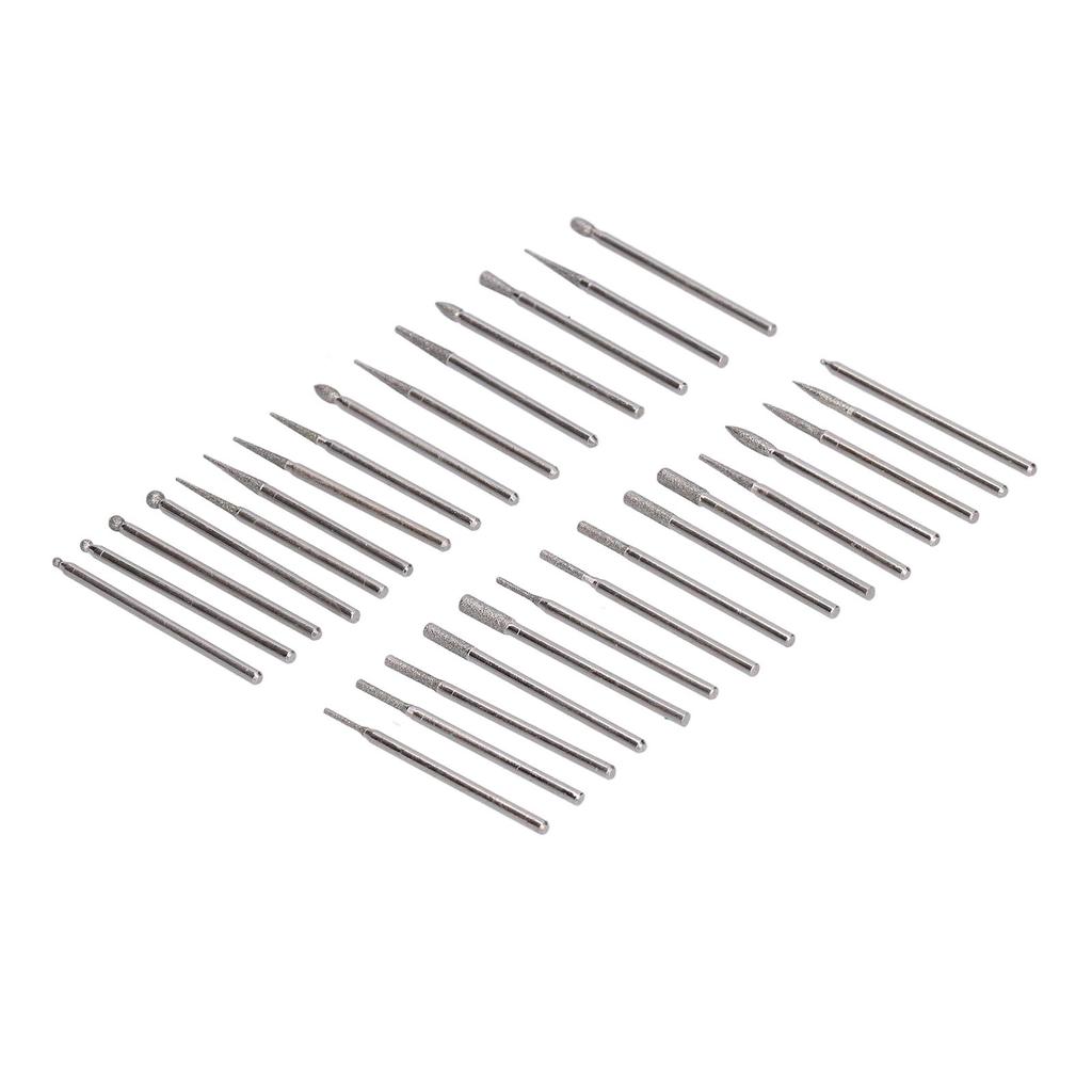 30Pcs Grinding Head Bit Emery Grinder Burr File Tool Set Kit for Polishing Carving