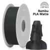 3D Printer Filament PLA Matte 1.75mm 1kg Extruded for Bambu 3D Printers (Universal)