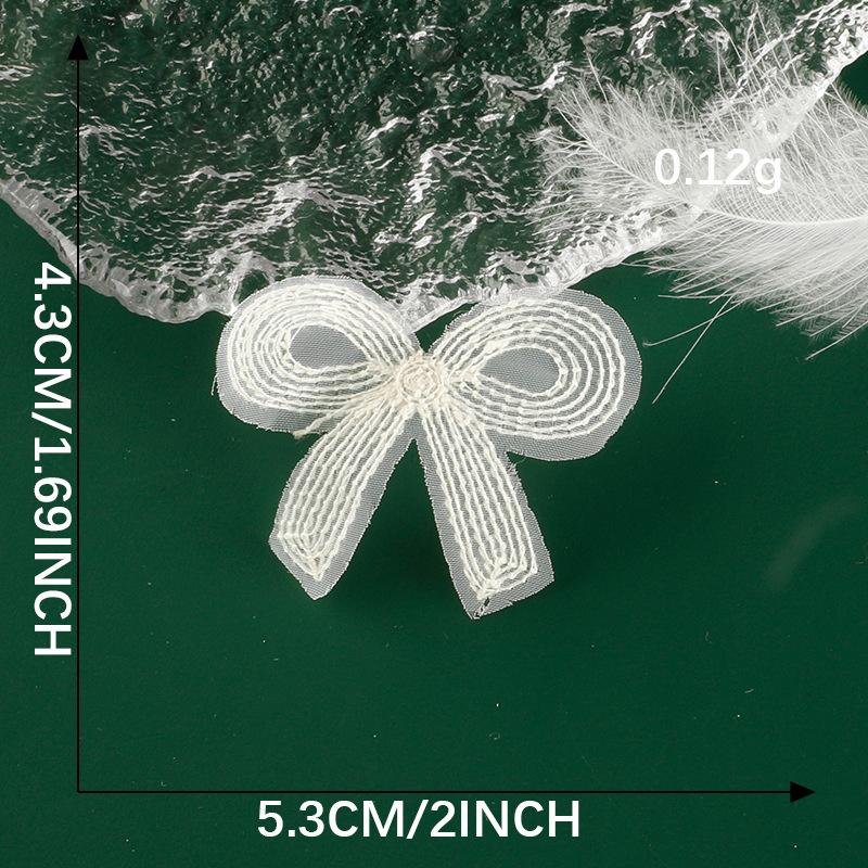 Cartoon Lace Bow Lace Embroidery Sticker Diy Hand Account Accessories Accessories Brooch Hairpin Hair Accessories Accessories Cloth Sticker