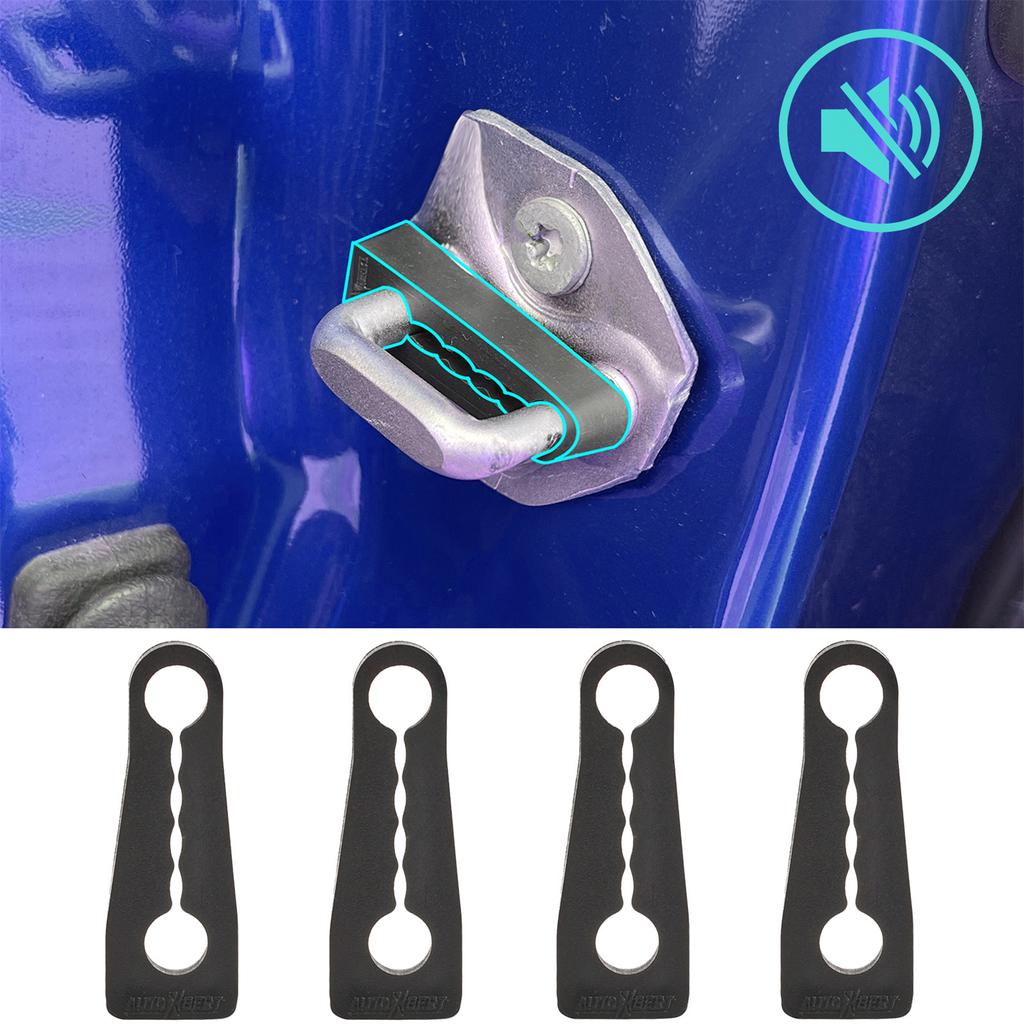 Car Door Lock Buffer Damping Shock Absorbers Damping Protector Seal Pad Deadener Quiet Cushion