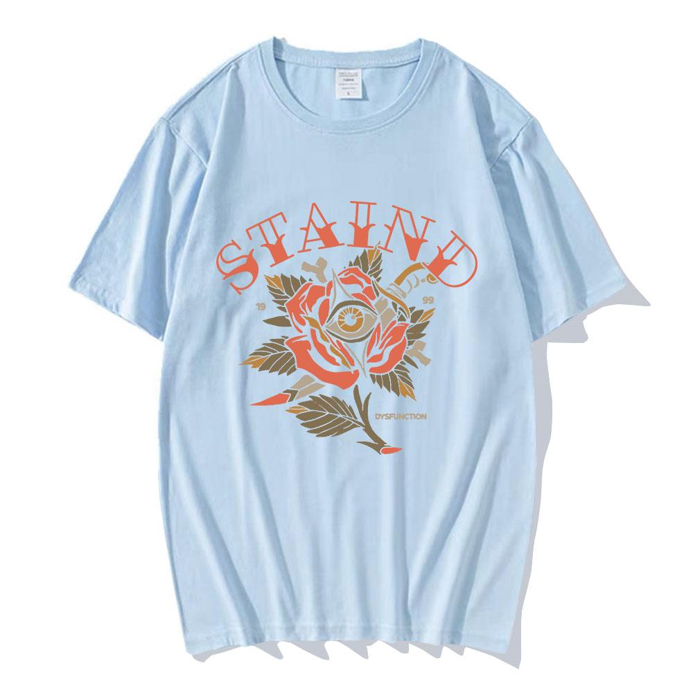 STAIND Tattoo Dysfunction Tee Short Sleeve Cotton Male T-shirt Unisex Streetwear Loose Casual Fashion Men/Women Tshirts Merch