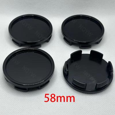 4Pcs/lot 58mm Outer 53mm Inner Car Wheel Center Cap Wheels Rim Hub Cover Fit 50mm Car Logo Emblem Badge Sticker Auto Accessories