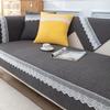 Nordic Simple Sofa Cushion, Four-Season Non-Slip Pure Cotton Seat Cushion, Winter Universal Leather Sofa Cover Cover Cloth Towel