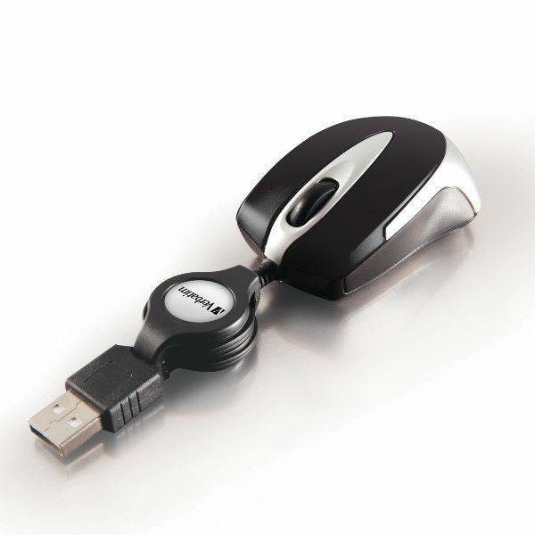 Verbatim Mysz Optyczna Go Mini Usb-A1000 Dpi Czarny/Black 49020