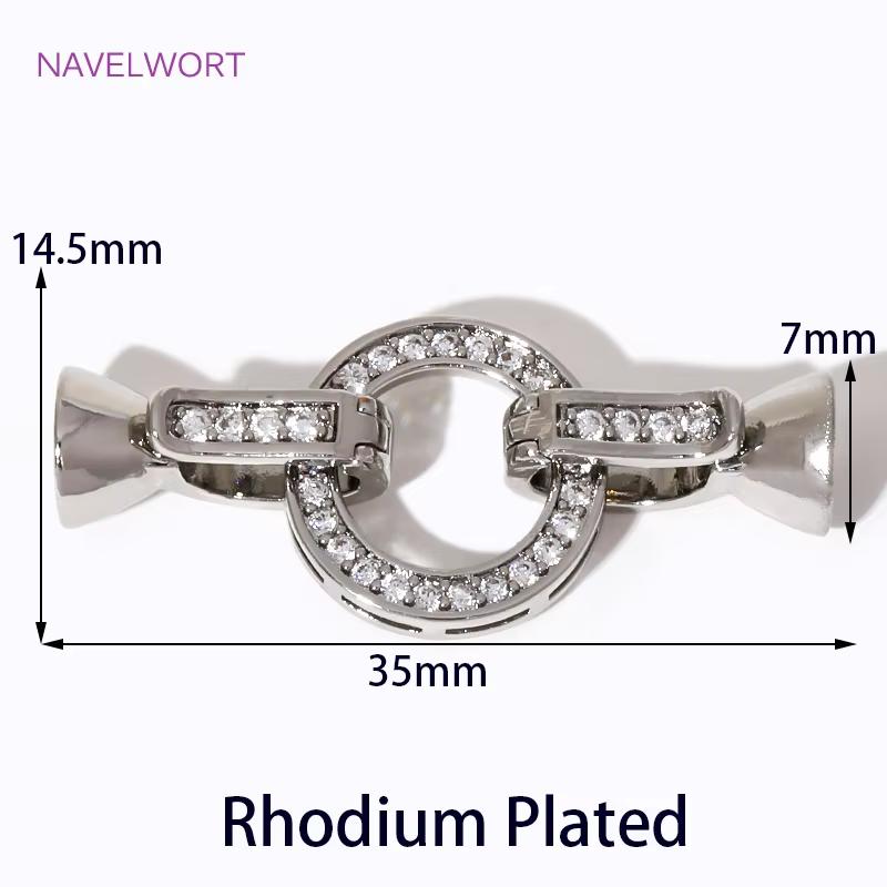 18K Gold Plated Brass Connector Clasps For Jewelry Making,Locks For Jewelry,Fasteners For Bracelets,DIY Jewelry Accessories