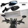 Rotate Rear View Glass Blue White Glass Back Sight  Motorcycle Modifications Accessories
