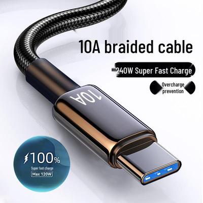 Super szybki kabel ładujący Type-C 240W dla Huawei P70, Mate60 Pro, Honor V50, Xiaomi i VIVO.